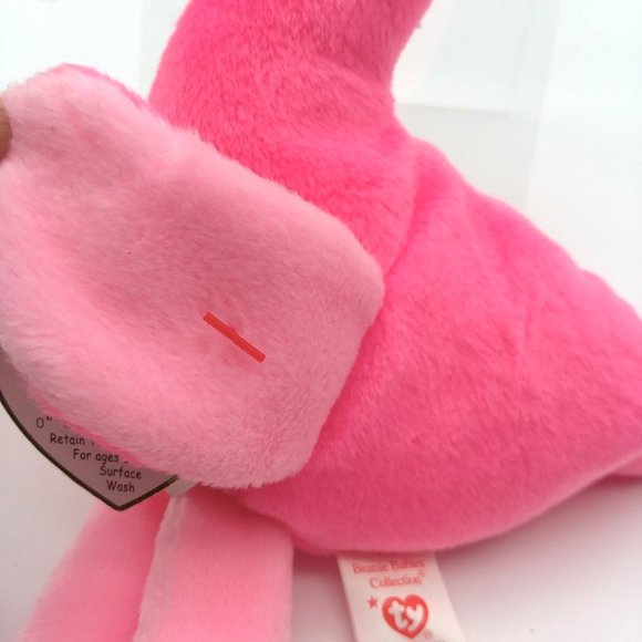TY Beanie Baby  PINKY The Flamingo Hang Tush Tag Bean Bag Plush Retired 1995 - Picture 4 of 14